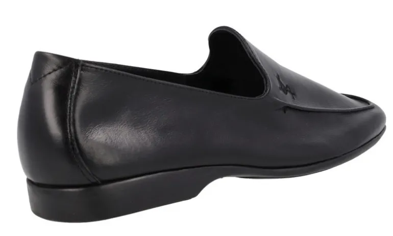 Mocasines de piel para hombre con piso fino de goma