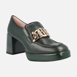 Mocasines de piel Tokio con tacón alto y plataforma