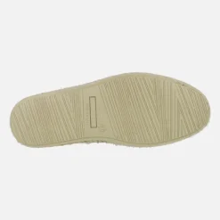 Mocasines de yute en serraje taupe