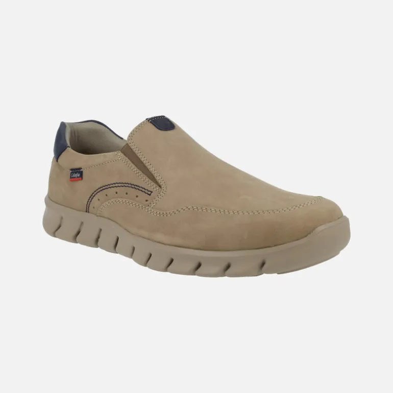 Mocasines deportivos Mazi en nobuck engrasado taupe