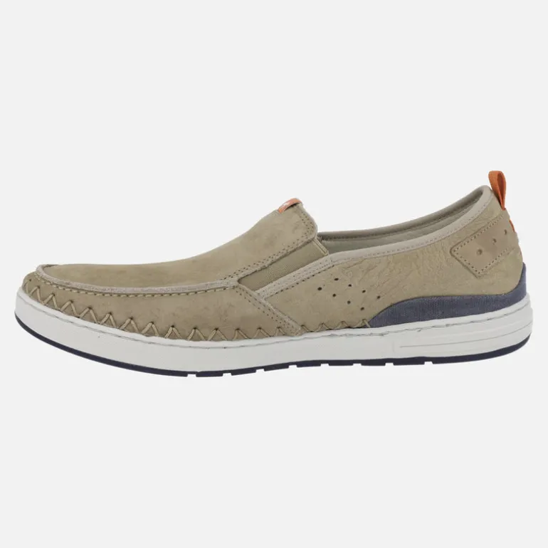 Mocasines Lester para hombre en piel nobuck con elásticos