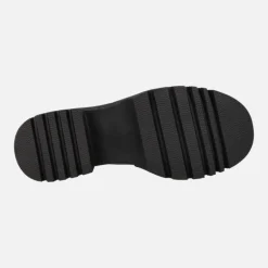 Mocasines negros con calcetín y piso track B079-H227