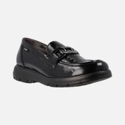 Mocasines negros de charol para mujer Gladis F1794