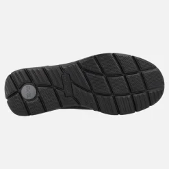 Mocasines negros de piel con elásticos y membrana Gore-tex