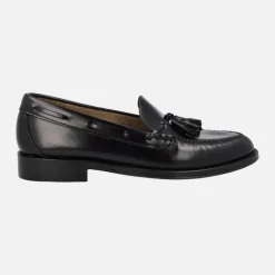 Mocasines para hombre en piel antik con borlas