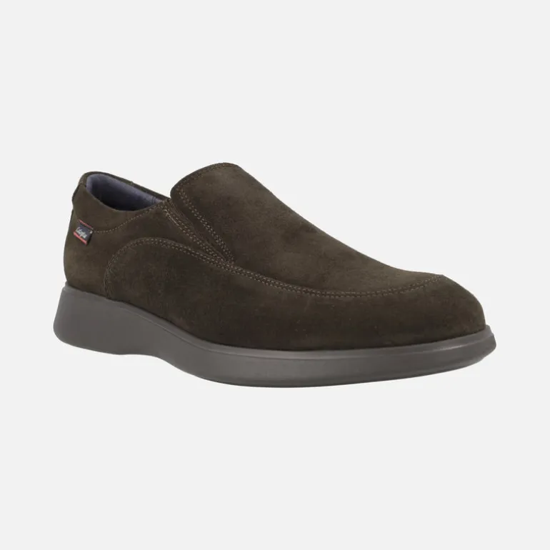 Mocasines para hombre en ante marrón con piso Extra light