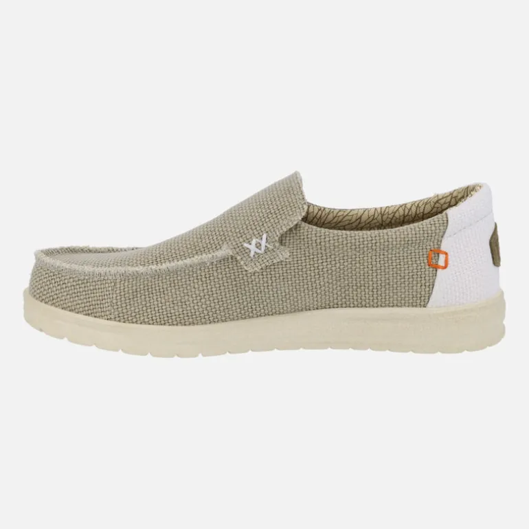 Mocasines para hombre Hey dude Mikka braided en algodón orgánico