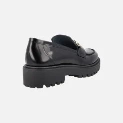 Mocasines para mujer en piel florentik con cadena y piso track