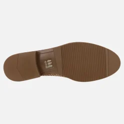 Mocasines trenzados de piel con tacón bajo