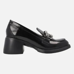 Mocasines Wonders Fly Kimba en florentik negro con adorno metálico