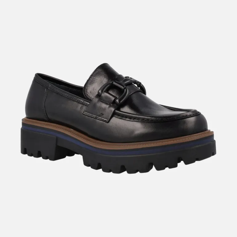 Mocasín con bordón y adorno metálico Lince