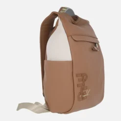 Mochilas Pepe Moll con bolsillo antirrobo en combinado camel