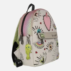 Mochilas Pepe Moll con dibujos de ojos y corazón