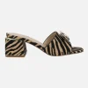 Mules joya en tejido print animal Carmen