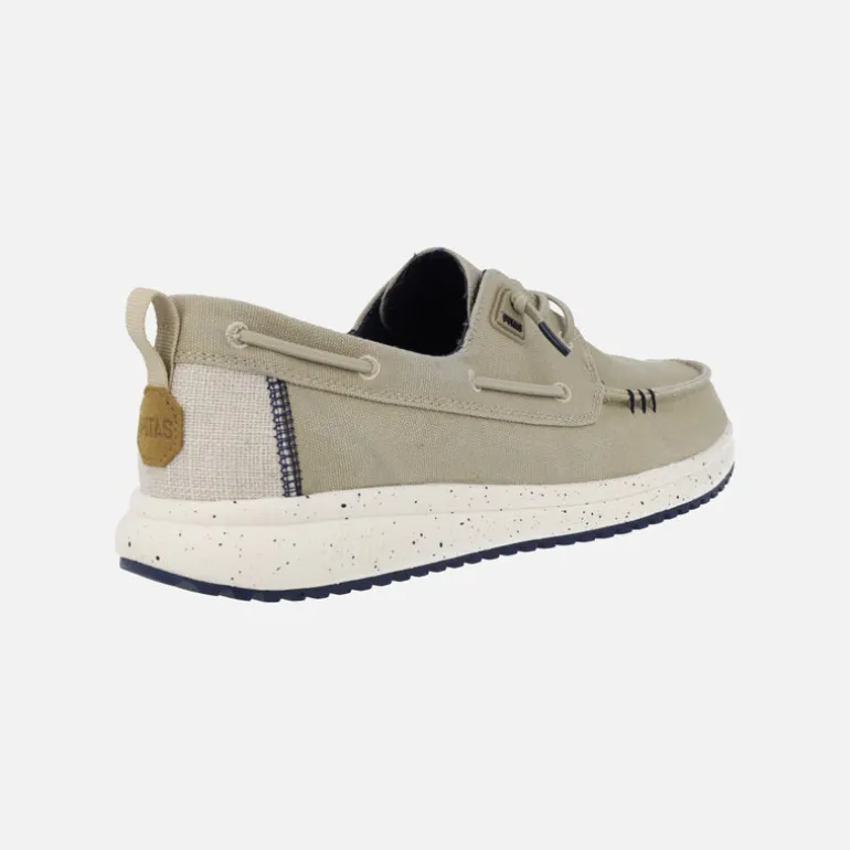 Naúticos para hombre Byron en tejido algodón beige