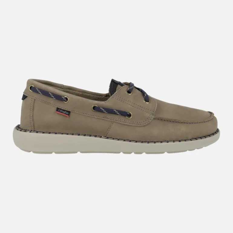 Náuticos de nobuck para hombre con piso deportivo