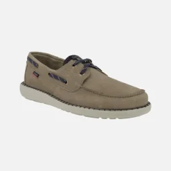 Náuticos de nobuck para hombre con piso deportivo