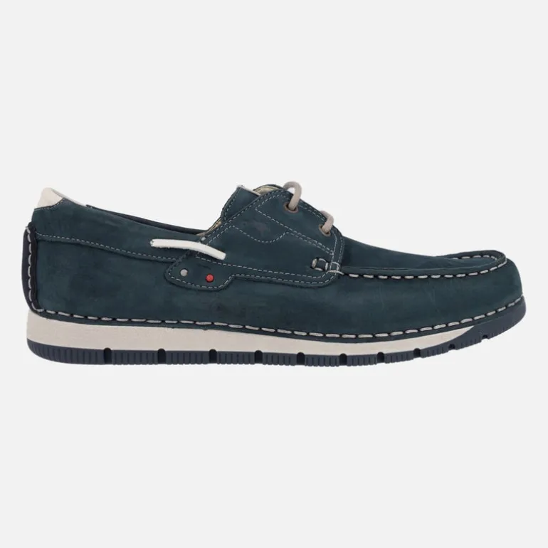 Náuticos para hombre en piel nobuck de Fluchos