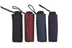 Paraguas plegable con estampado de lunares