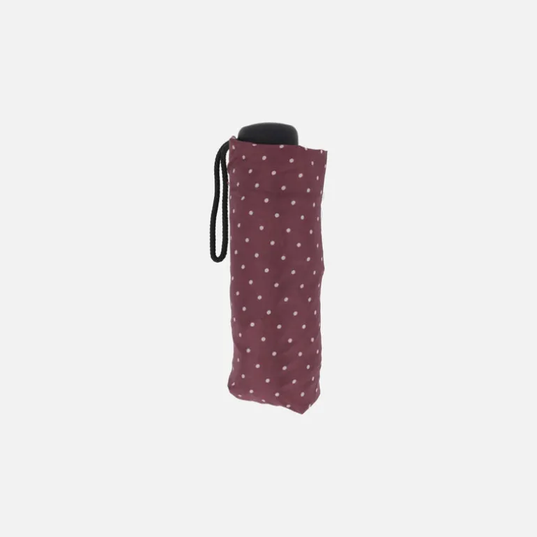 Paraguas plegable con estampado de lunares