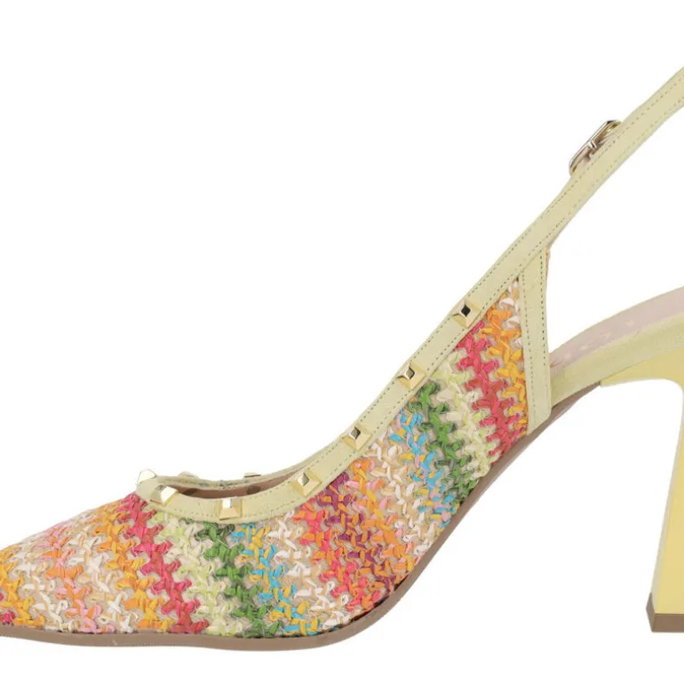 Salones Momsa Hippie en crochet multicolor para mujer