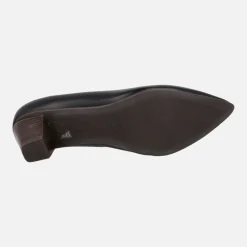 Salones negros de piel con tacones de 5 cms Baoji