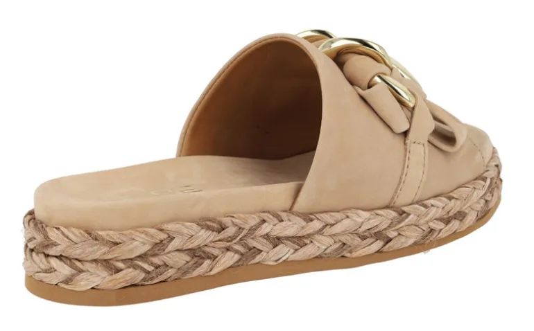Sandalias Ancona con cadena y plataforma de yute