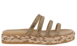 Sandalias Ancona de cuatro tiras con strass