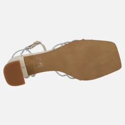 Sandalias Aretha con tiras metalizadas de Vexed