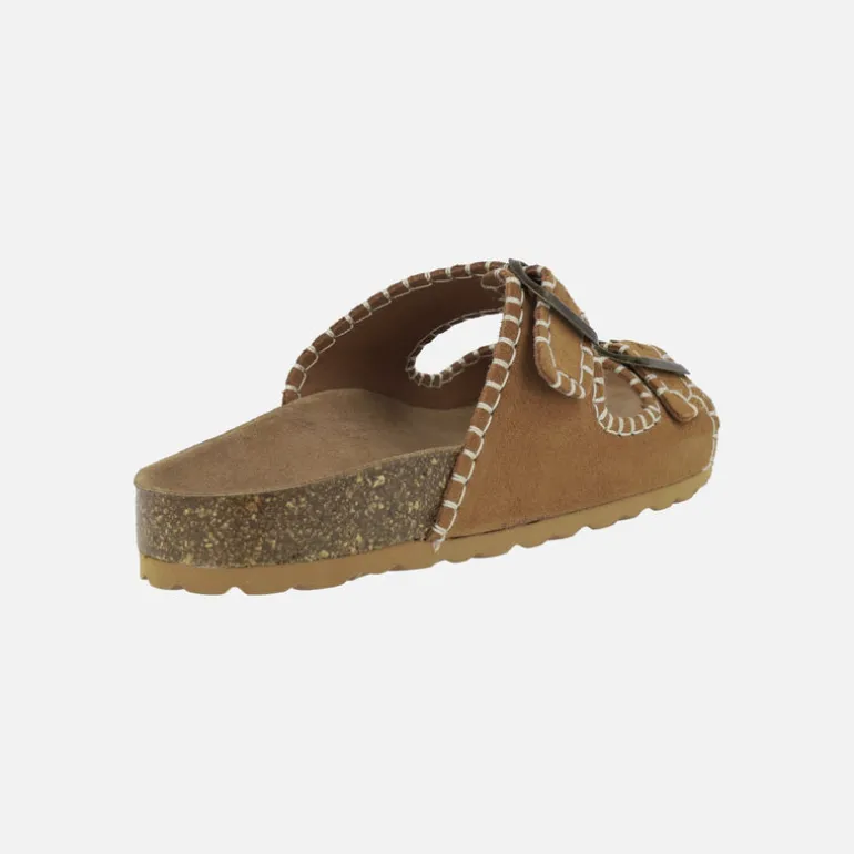 Sandalias Bio con hebillas y pespunteado