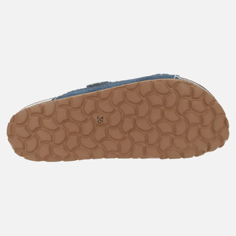 Sandalias Bio con hebillas y pespunteado