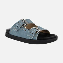 Sandalias bio Dara con hebillas y remaches