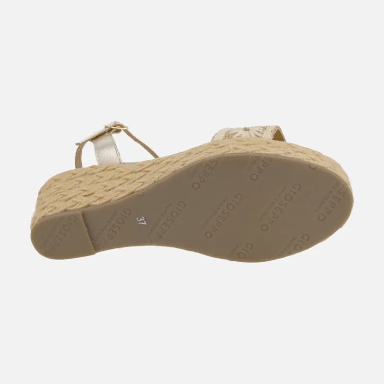 Sandalias Candia en rafia con bordados