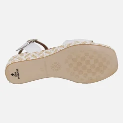 Sandalias con cuña de rafia Akumal Bombay