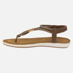 Sandalias con tira tobillera de estilo azteca