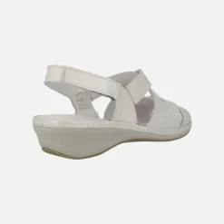 Sandalias confort en combinado multi material blanco
