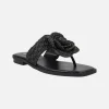 Sandalias de dedo Acacia con pala y flor de rafia