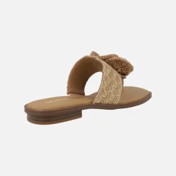Sandalias de dedo Acacia con pala y flor de rafia