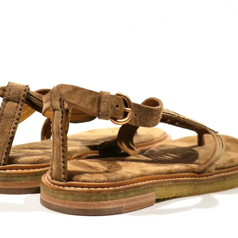 Sandalias de dedo Vero con pala troquelada para mujer