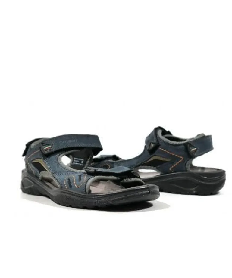Sandalias de nobuck con cierre de velcro