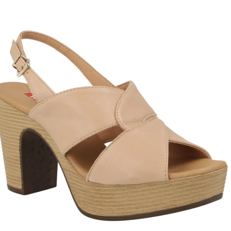 Sandalias de piel Arbórea con tacón y plataforma