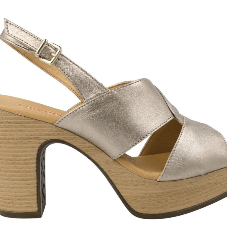 Sandalias de piel Arbórea con tacón y plataforma