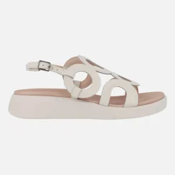 Sandalias de piel Arizona con detalles circulares y planta Memory gel
