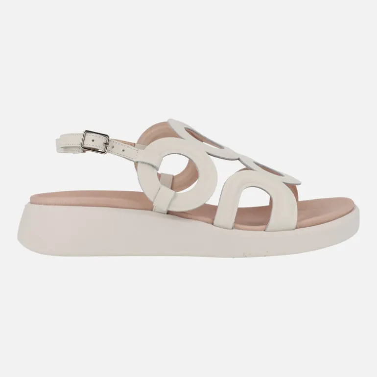 Sandalias de piel Arizona con detalles circulares y planta Memory gel