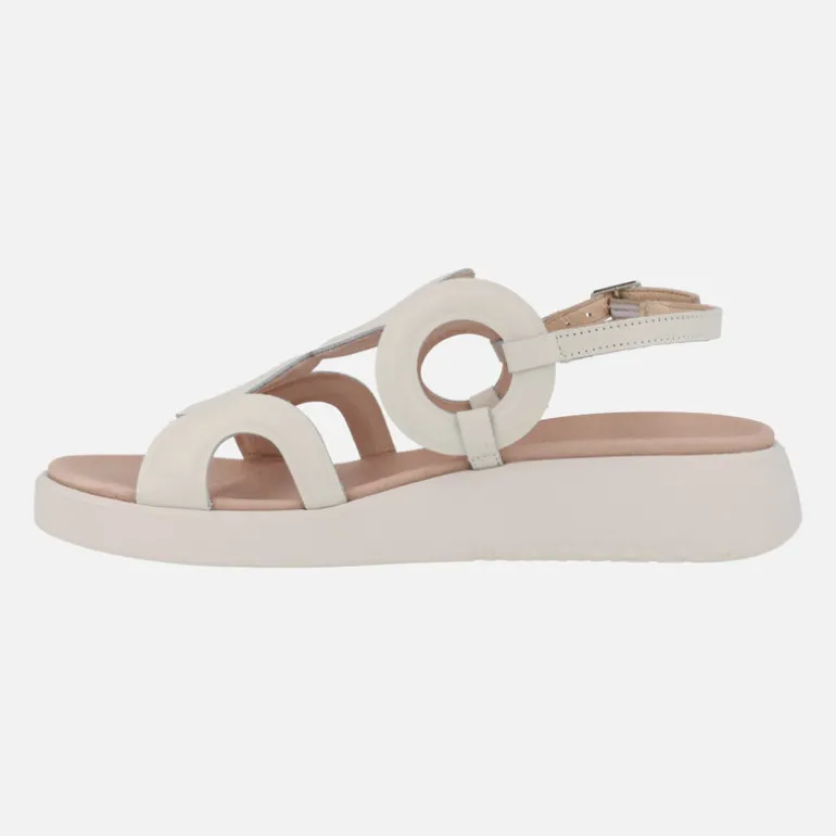 Sandalias de piel Arizona con detalles circulares y planta Memory gel