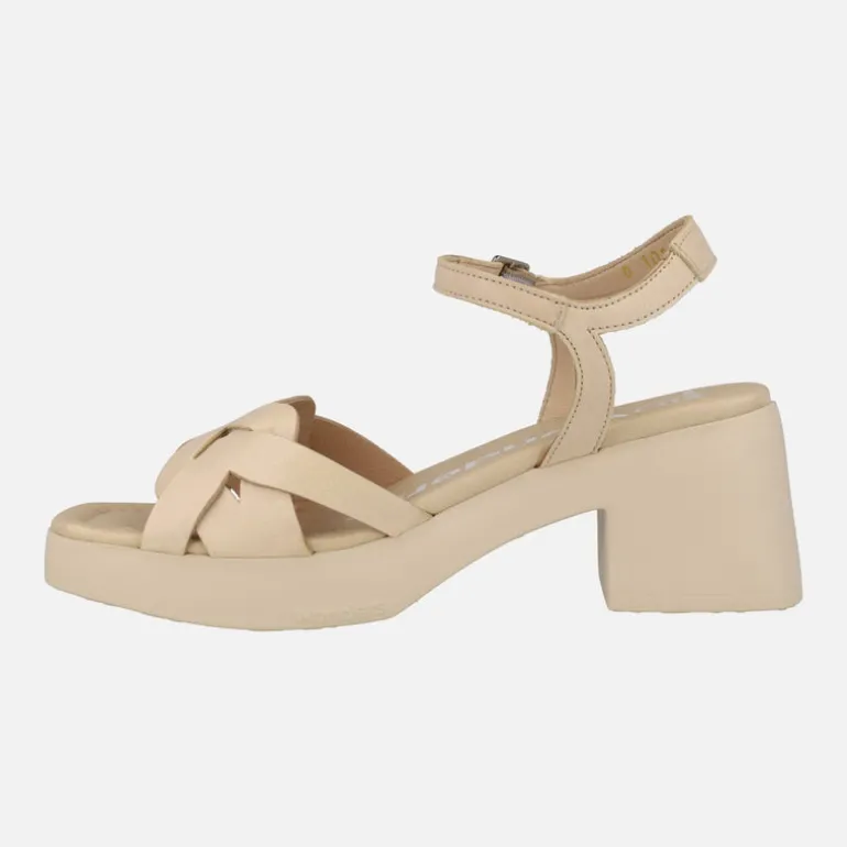 Sandalias de piel beige Catalina natural