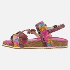 Sandalias de piel combinadas Laura vita Bryciano 05