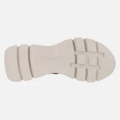 Sandalias de piel con cierre de velcro y plataforma