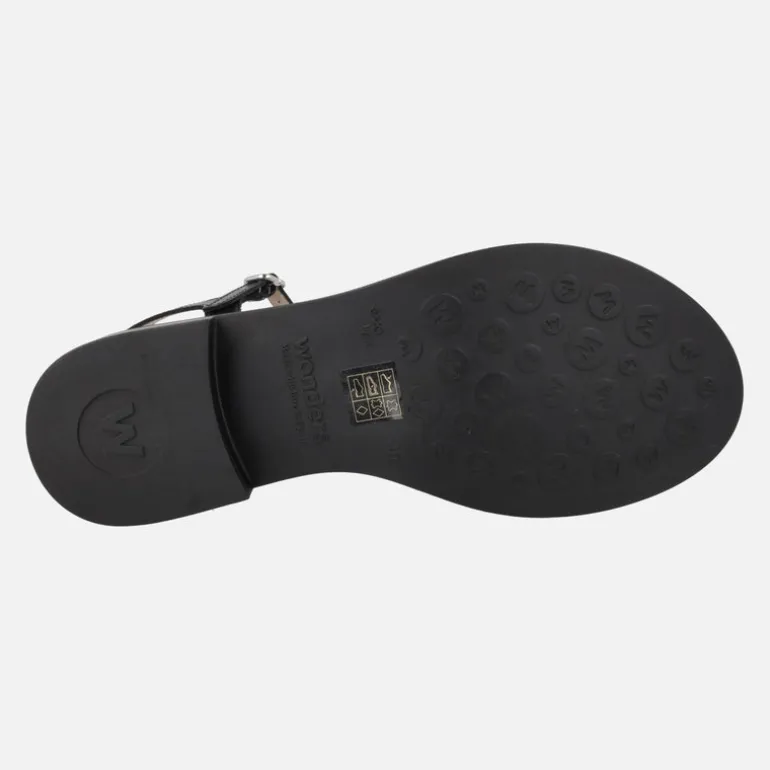 Sandalias de piel con pulsera al tobillo Giovanna