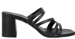 Sandalias de piel con tiras finas y tacón Luna